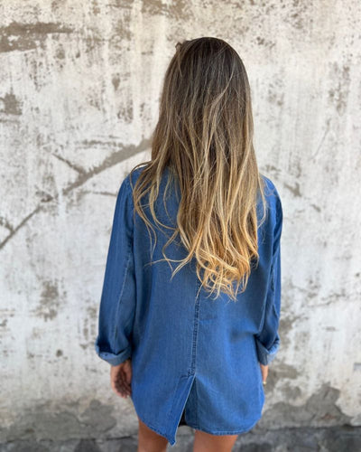Angeline™ | BLAZER EN DENIM DÉCONTRACTÉ