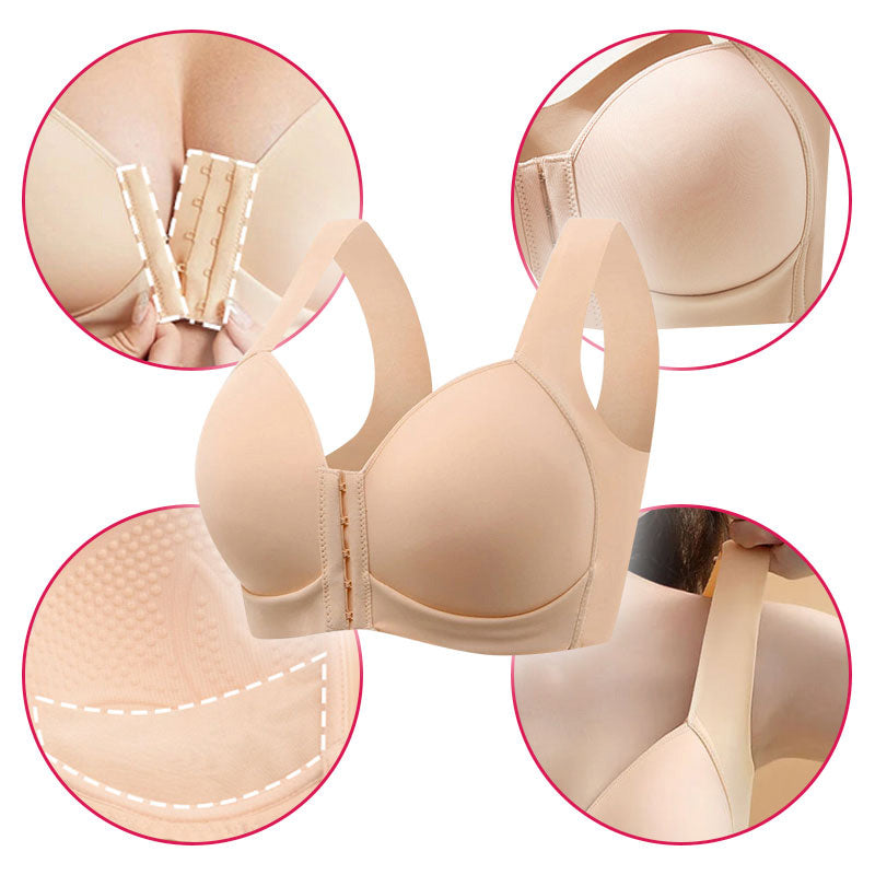 Soutien-Gorge Push-Up Sans Armatures Avec Fermeture Frontale Sans Coutures