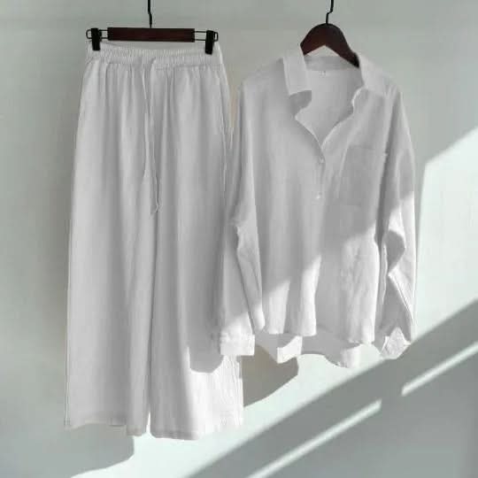 Morgane™ | Ensemble Coton-lin Élégance Confort