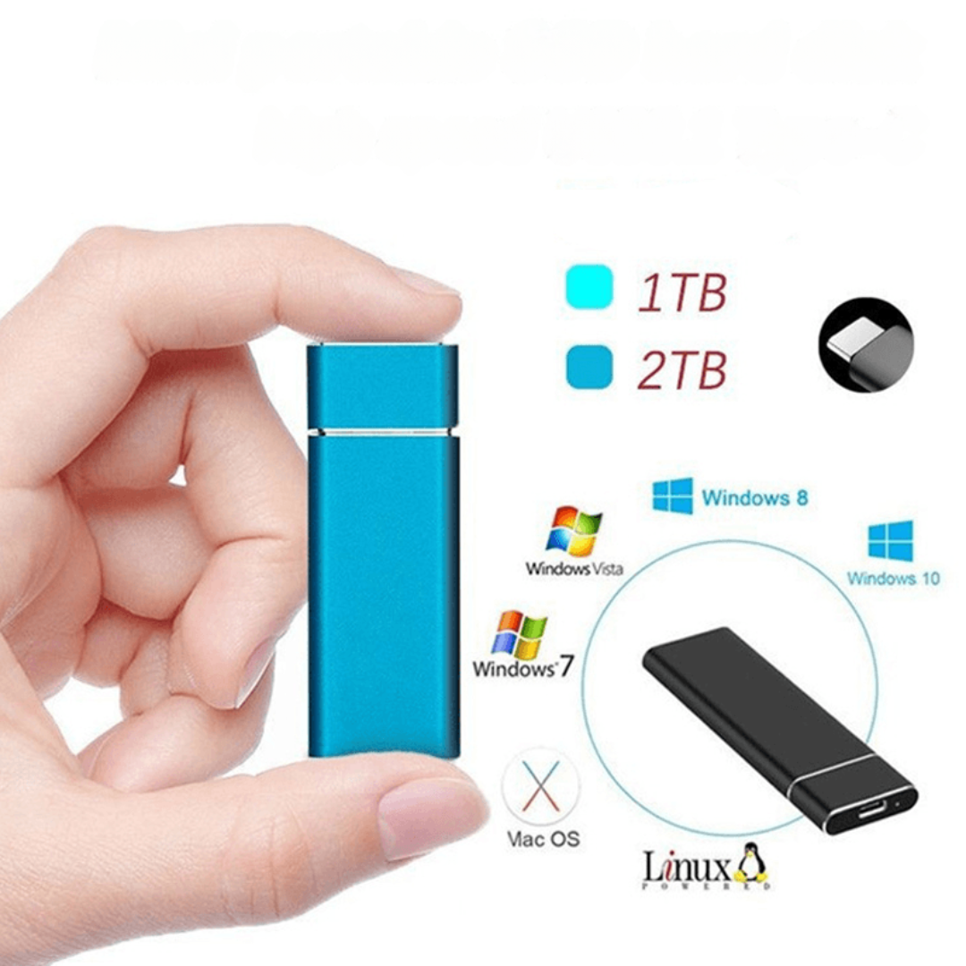 Disque SSD externe portable haute vitesse en aluminium