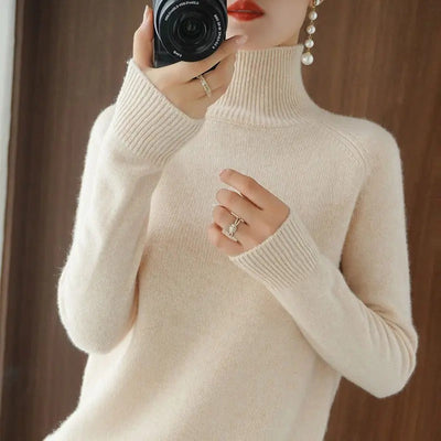 Marlene™ - Pull décontracté ample avec col montant