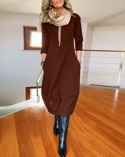 LOTTIE - Robe midi élégante