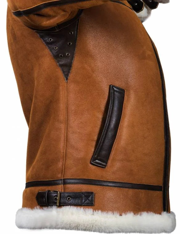 Emil™ Veste d'Hiver en Cuir Élégante