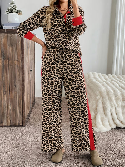 Livia – Ensemble fluide imprimé léopard chic et confortable