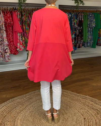 Blouse Mode Lâche Irrégulier