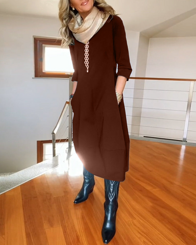 LOTTIE - Robe midi élégante