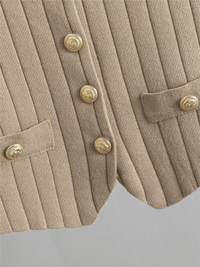 Erika™ - Élégant ensemble de gilet en tricot avec cardigan et pantalon