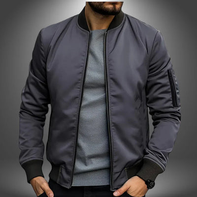Veste de bombardier légère pour hommes - style coupe-vent décontracté