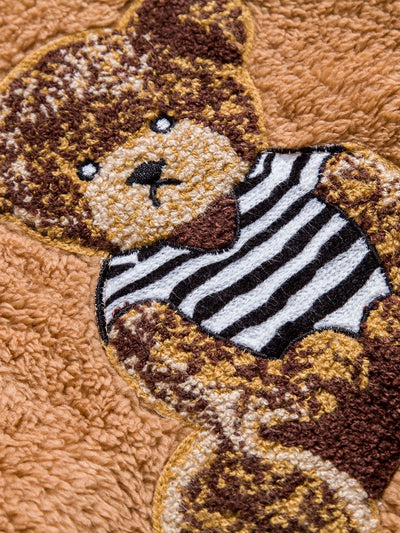 Sweat à capuche Teddy avec patch brodé ours