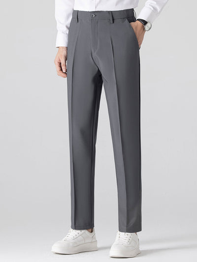 Pantalon Ajusté Fuselé en Tissu Léger