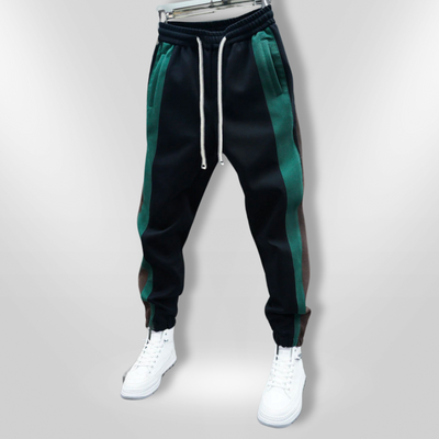 SIMON | Pantalon Tendance à Rayures Contrastées