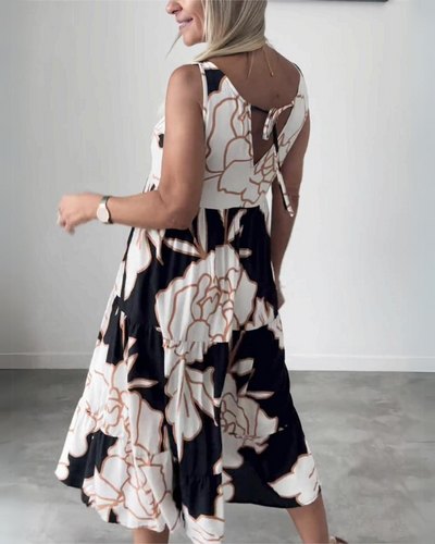 GRACE – ROBE BOHÈME FLEURIE ÉLÉGANTE