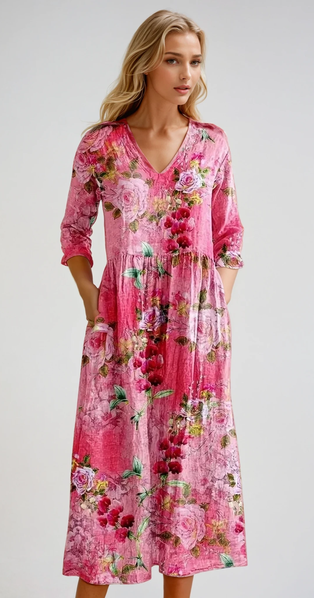 Léa - Robe Femme Élégante En Tissu Léger