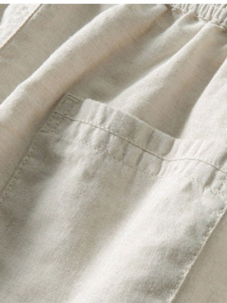 Chemise jacquard cubaine et pantalon en lin