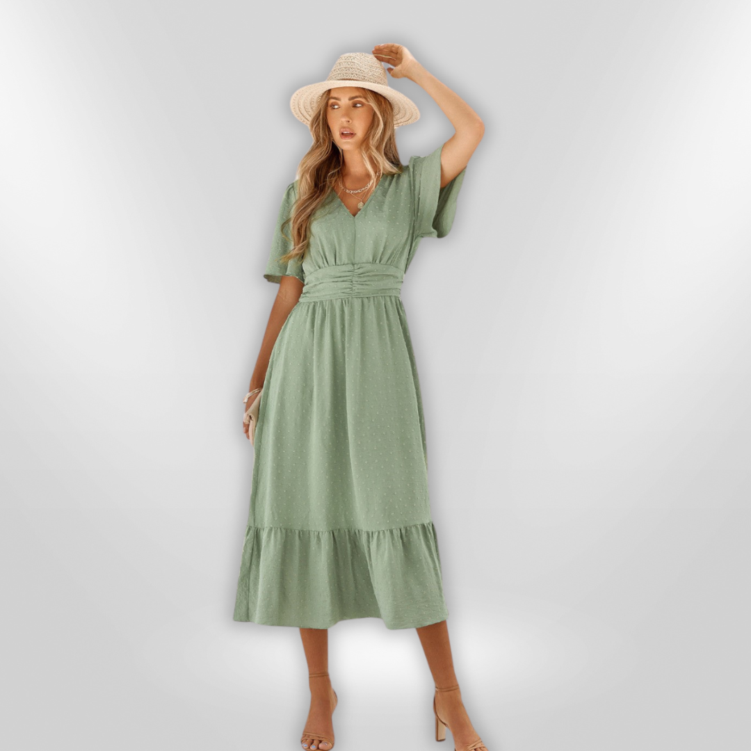 RENATA | robe à col en v
