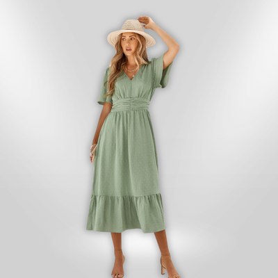 RENATA | robe à col en v