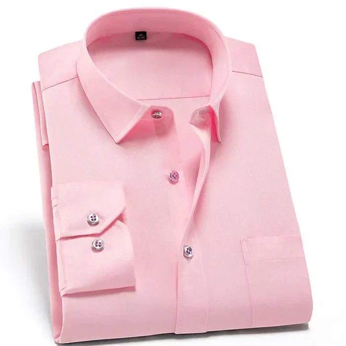Chemise homme – Coupe slim – Tissu stretch respirant – Manches longues élégantes