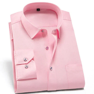 Chemise homme – Coupe slim – Tissu stretch respirant – Manches longues élégantes