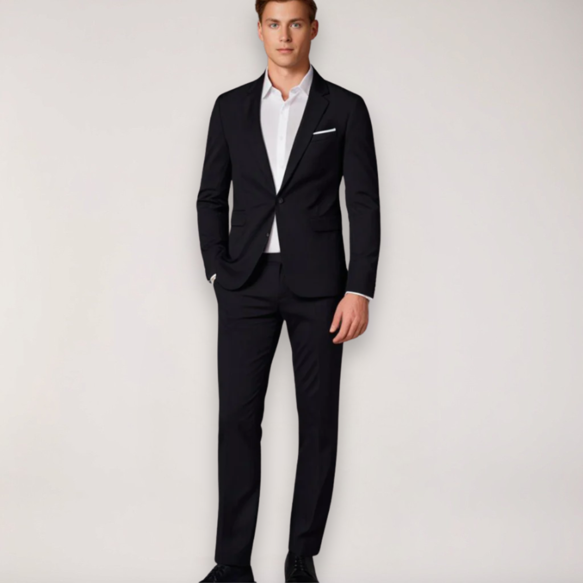 Costume deux pièces ajusté pour hommes - Blazer et pantalon sur mesure pour mariages et événements