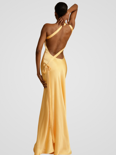 Aurélie™ Robe Maxi Satinée