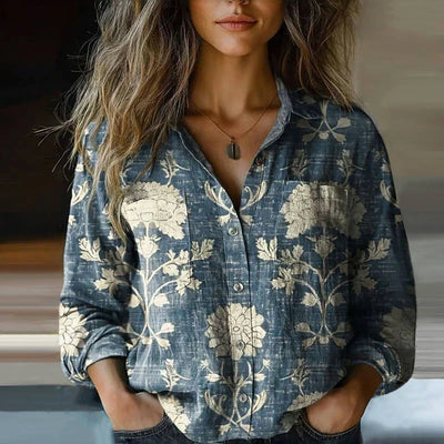 NIVES I BLOUSE VINTAGE IMPRIMÉE