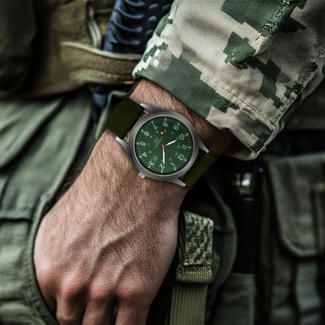 Montre Décontractée d’Inspiration Militaire