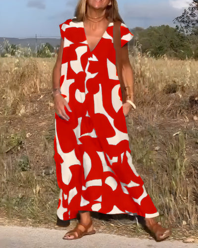 Océane™ | Robe imprimée à col en V