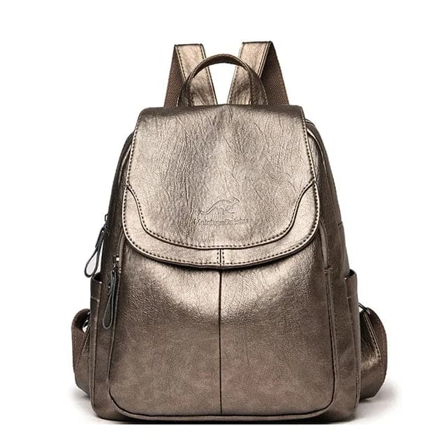 Sac à dos en cuir antivol pour femmes élégantes | Edah
