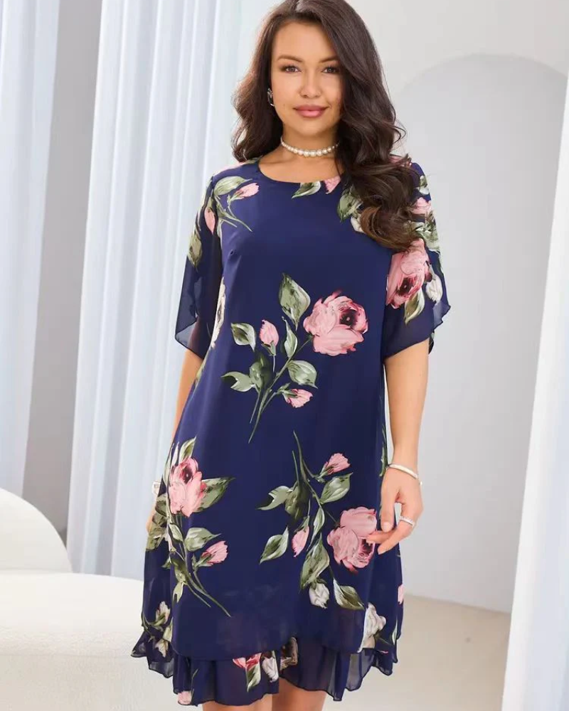 AMELIN - Robe élégante en mousseline