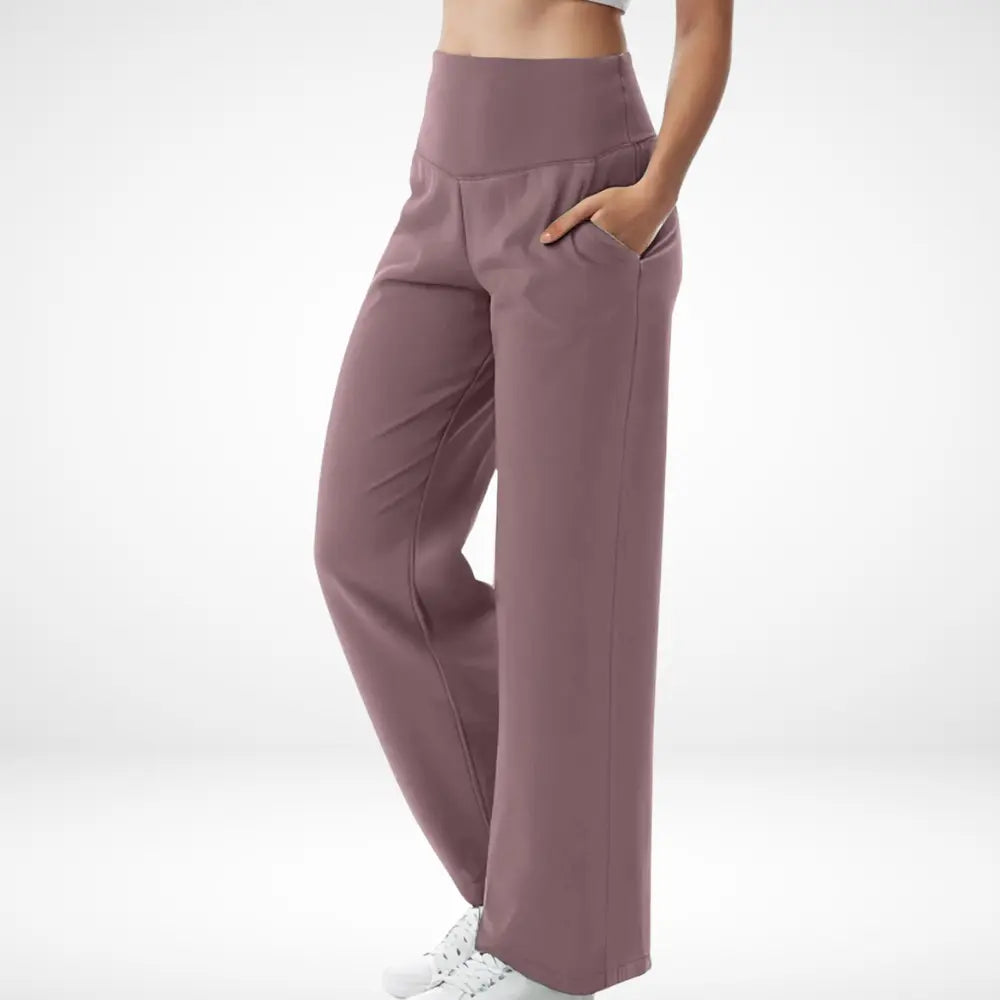 Pantalon évasé taille haute fluide pour Femme – Fayie