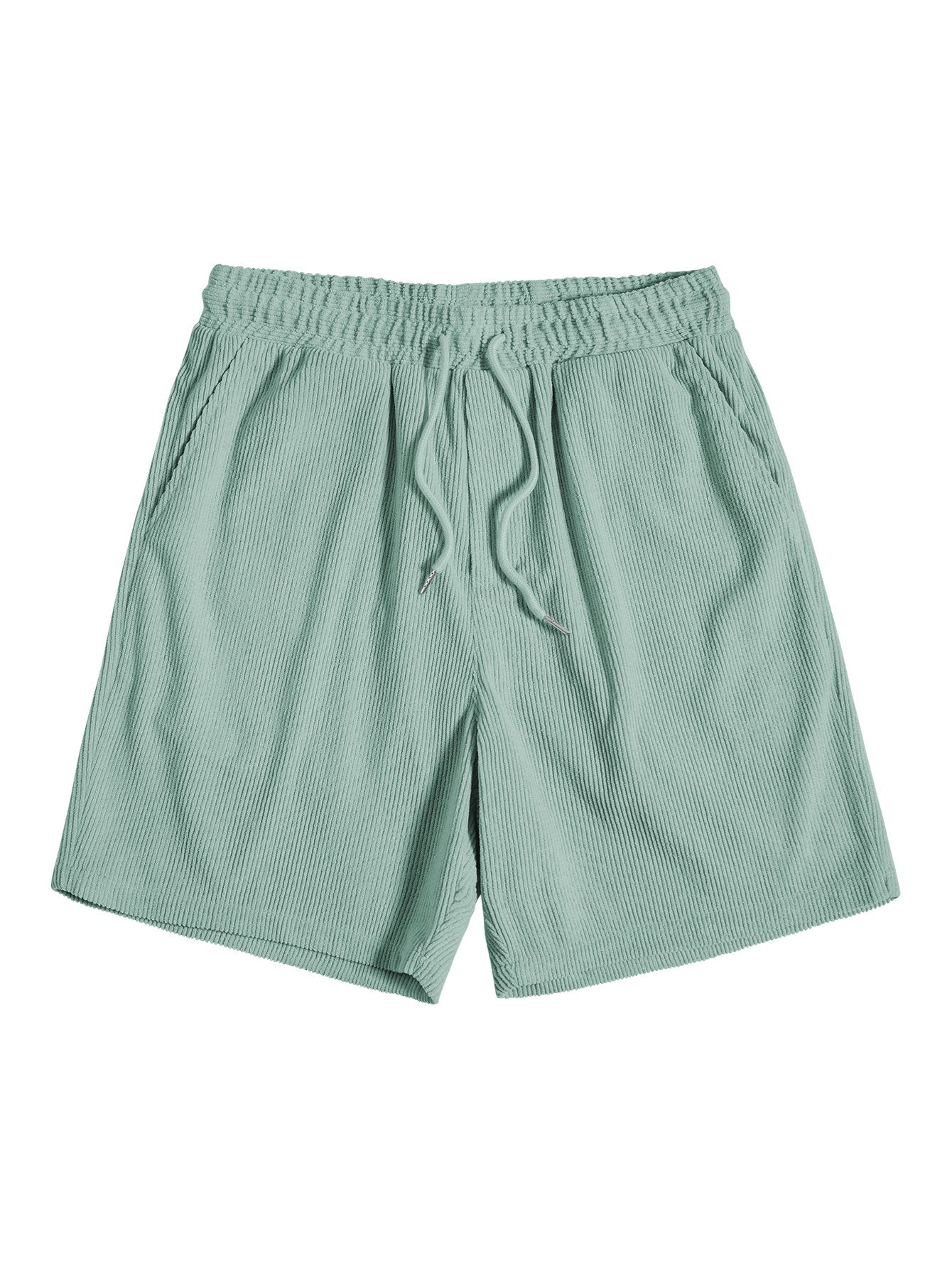 Ensemble Estival : Chemise à Manches Courtes en Velours Côtelé & Short