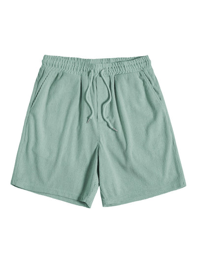 Ensemble Estival : Chemise à Manches Courtes en Velours Côtelé & Short