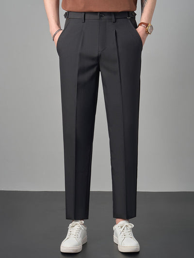 Pantalon Fuselé Élégant à Taille Mi-Haute