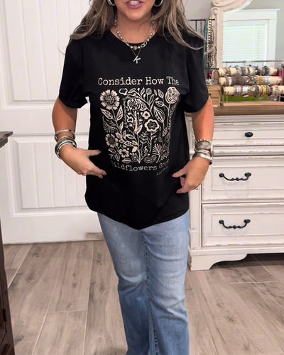 T-Shirt Ample Imprimé