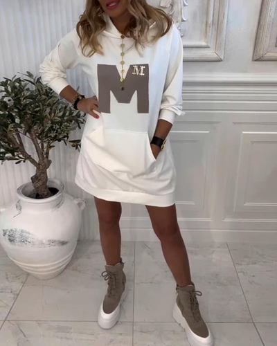 Robe Avec Design Hoodé Et Confort Casual