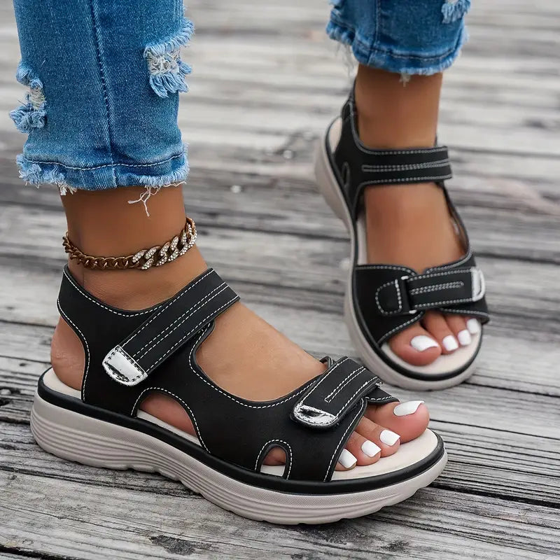 Alia™ - Sandales à Talons Compensés Confortables avec Bride de Cheville