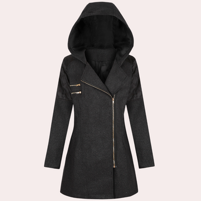 KEISY - Manteau mi-long à capuche pour femmes