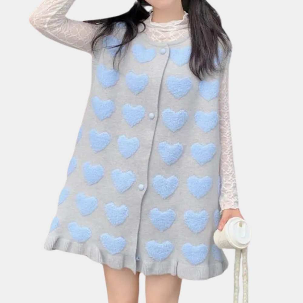 GILDA - Cardigan Tricoté Ample pour Femmes