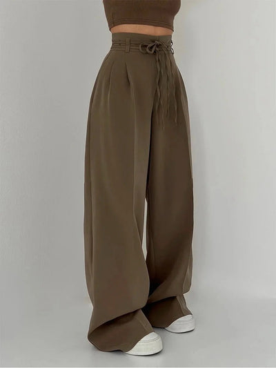 Pantalon décontracté à lacets