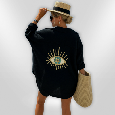 DIANA | Chemise Détail Œil Décontractée