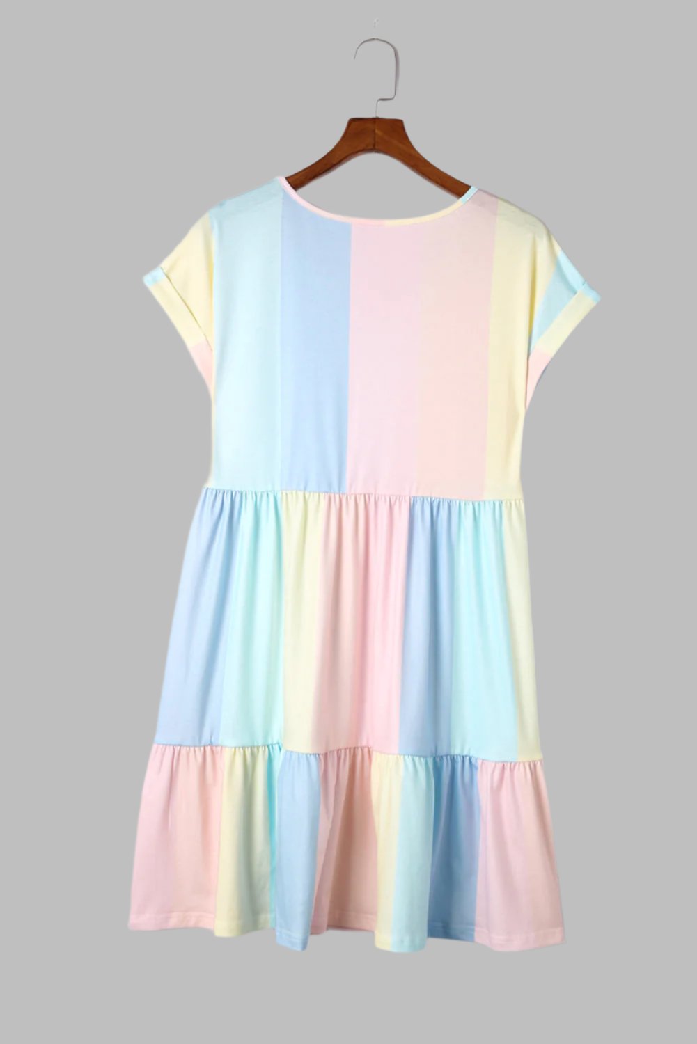Geneviève - Mini Robe Bloc De Couleur Avec Décolleté En V