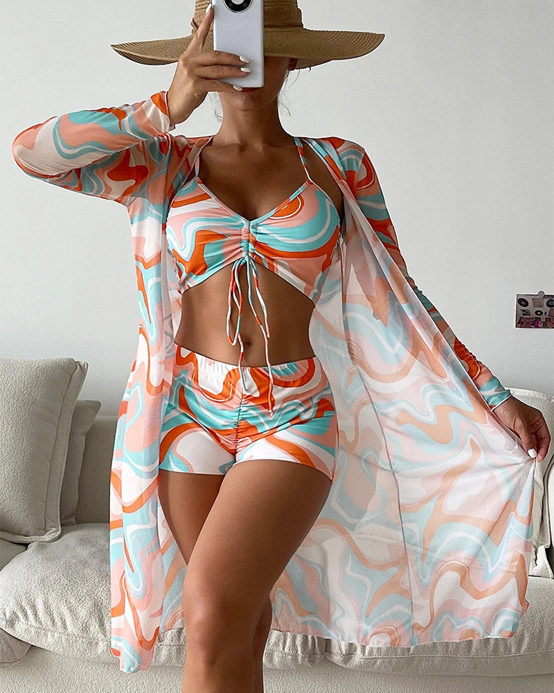 Marina™ | Bikini 3 pièces imprimée