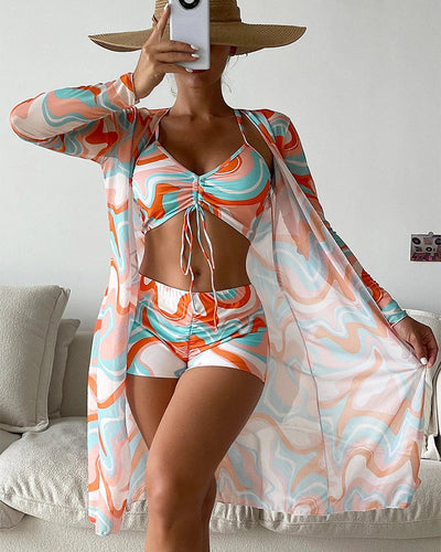Marina™ | Bikini 3 pièces imprimée