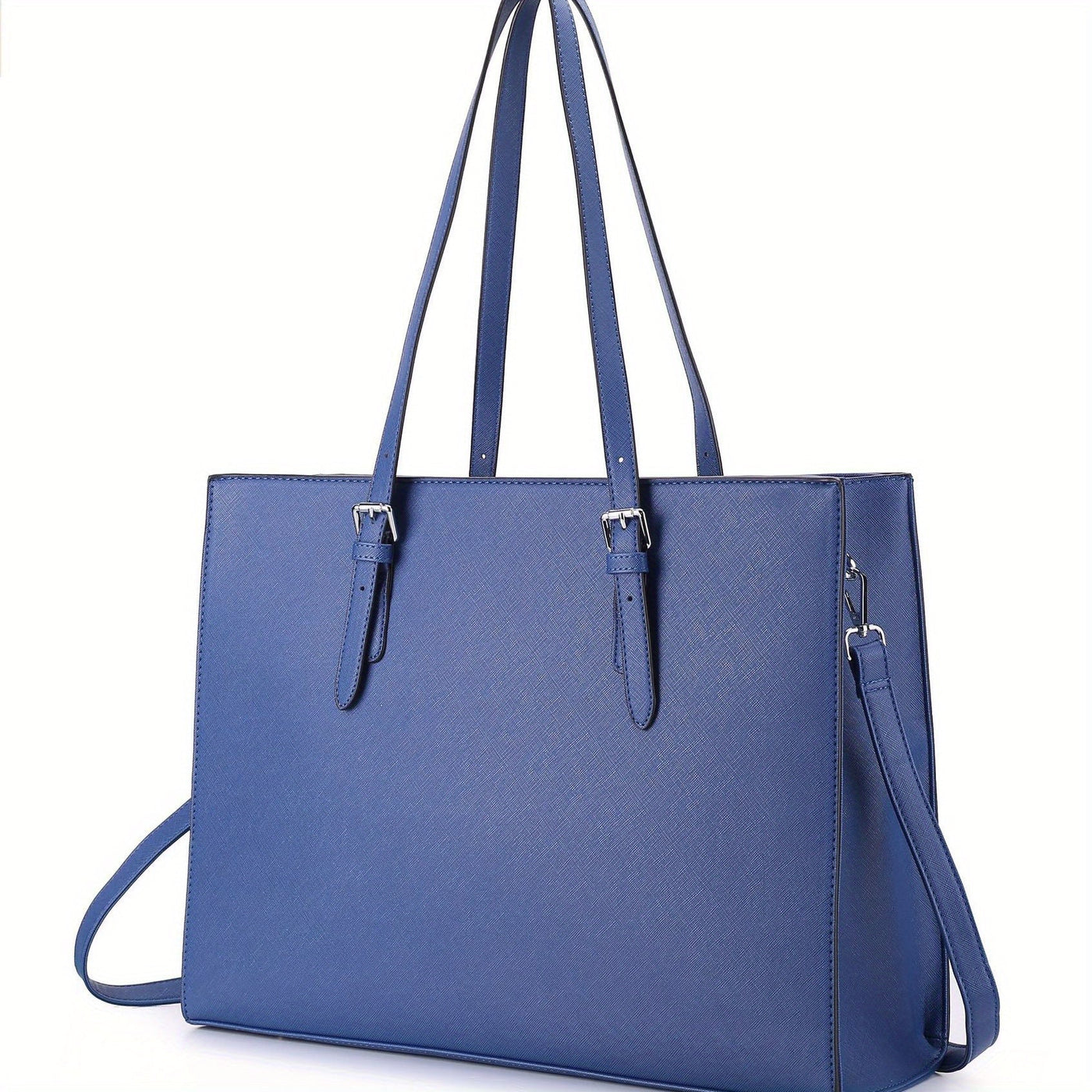 Sacoche d'ordinateur portable en cuir pour femmes avec bandoulière pratique