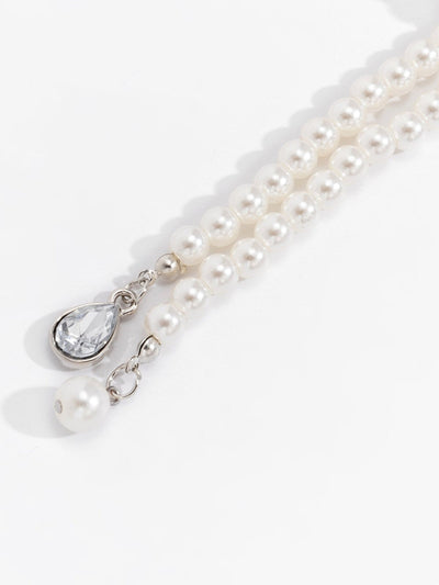 Collier à pampilles en perles tendance vintage