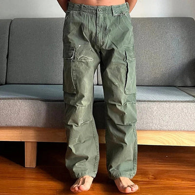 Pantalon cargo ample et résistant