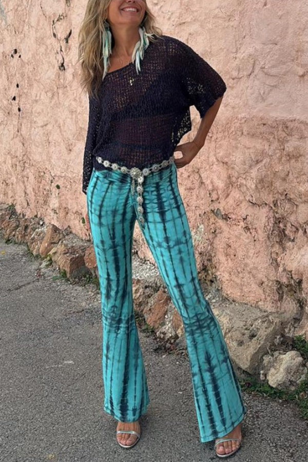 Pantalon évasé extensible