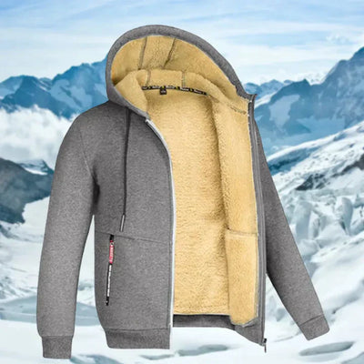 Fleece-Lined Hooded Winter Jacket