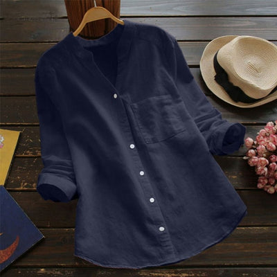 Greta | Chemise en lin à manches longues élégante
