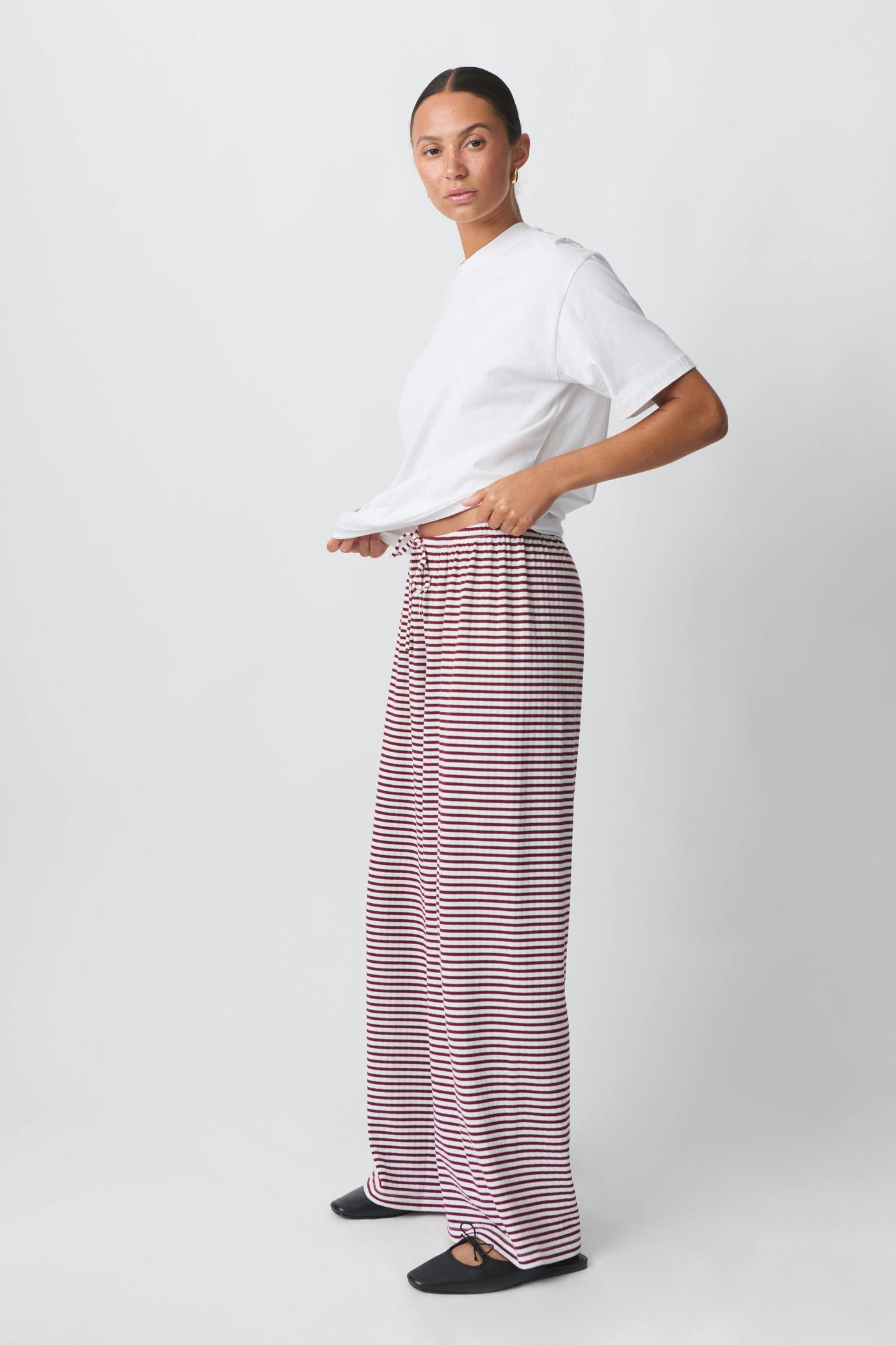 Sofie | Pantalon rayé confortable